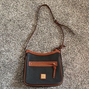 Dooney & Bourke Black and Tan Crossbody Bag